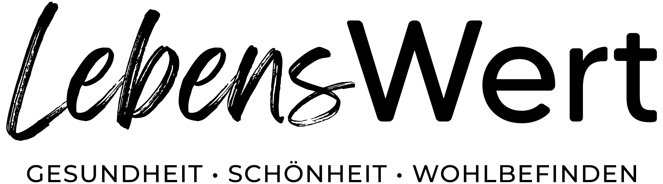 Logo - LebensWert (schwarz)